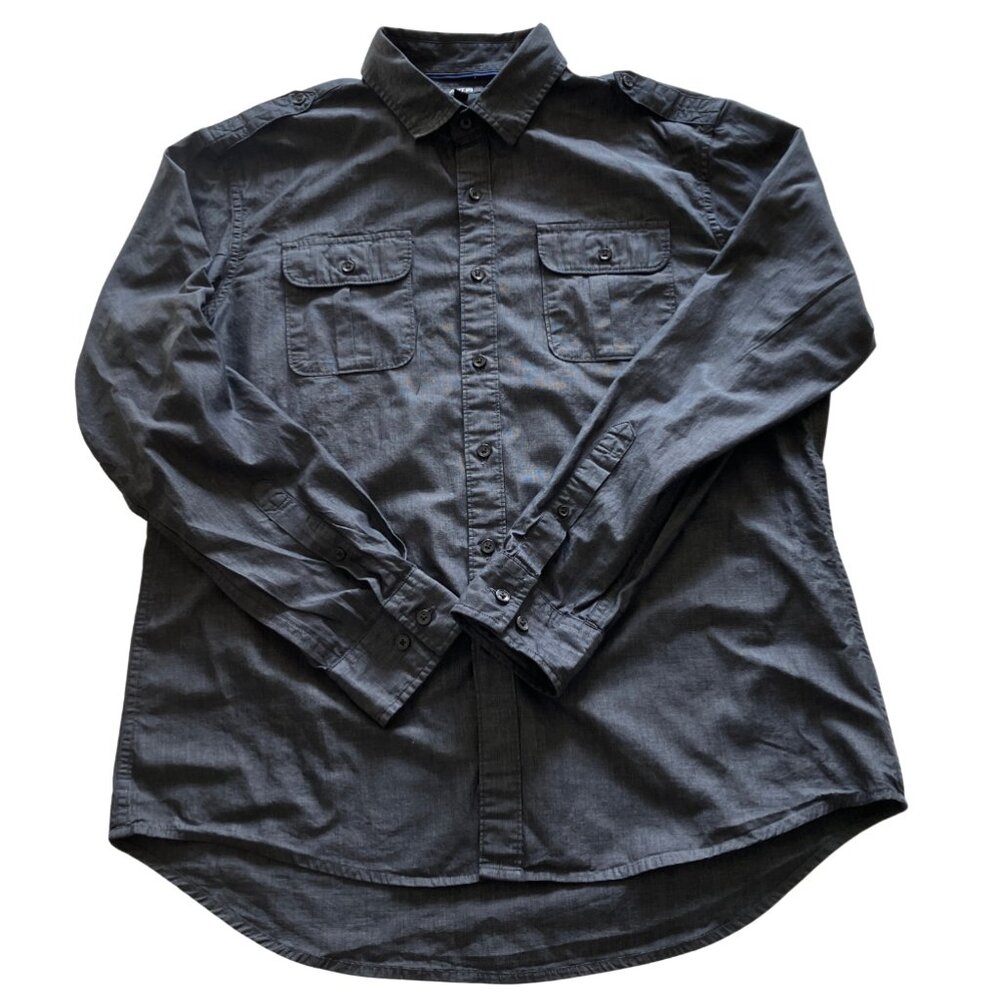 Bundle Of 4 Apt. 9 Men’s Button-Up Shirts Black, … - image 2